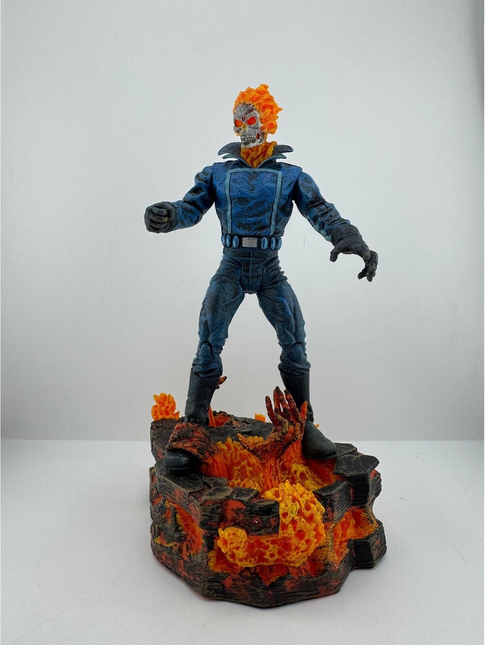 2007 Marvel Select Ghost Rider Figure Hellfire Base